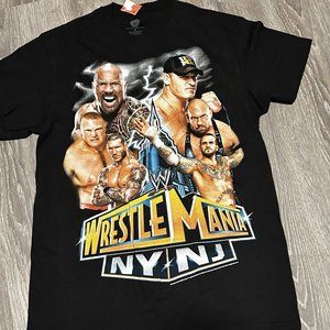 WWE WrestleMania 29 NYNJ Rock Cena Promo Graphic Tee Medium WWF NWT